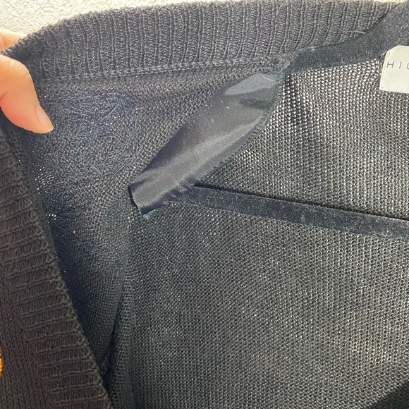 Highgate LTD Petite Vintage floral beaded knit button up cardigan size MP - Picture 3 of 8